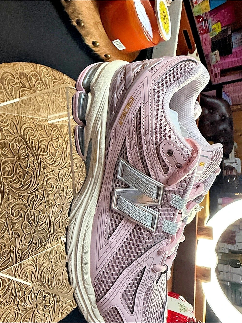 New Balance 574 Women's Pink & Gray Sneakers Like New